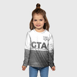 Лонгслив детский GTA - white gradient посередине, цвет: 3D-принт — фото 2