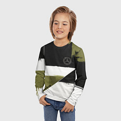 Лонгслив детский Merсedes Benz логотип, цвет: 3D-принт — фото 2
