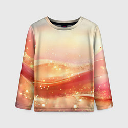 Детский лонгслив Оранжевые пески - абстракция