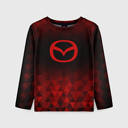 Лонгслив детский Mazda red poly, цвет: 3D-принт