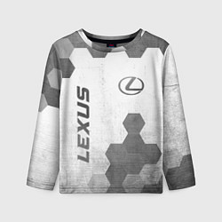 Детский лонгслив Lexus - white gradient вертикально