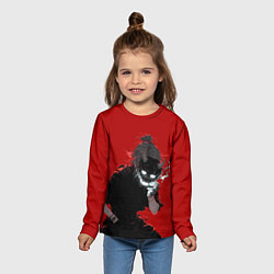 Лонгслив детский Демон с маской, цвет: 3D-принт — фото 2
