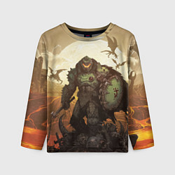 Лонгслив детский Doom dark ages doom guy, цвет: 3D-принт