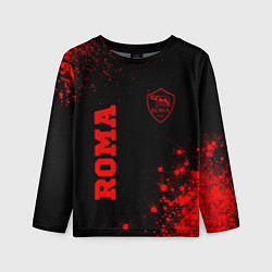 Детский лонгслив Roma - red gradient вертикально