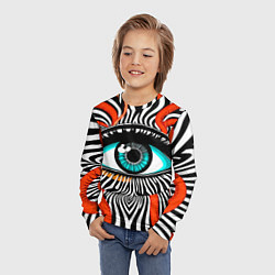 Лонгслив детский Глаз, цвет: 3D-принт — фото 2