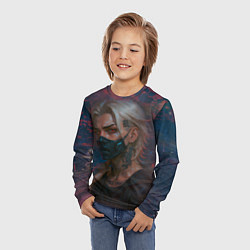 Лонгслив детский Мужчина в маске, цвет: 3D-принт — фото 2
