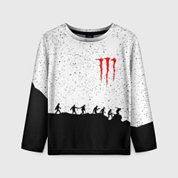 Лонгслив детский Monster energy black rock, цвет: 3D-принт