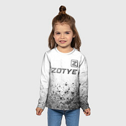 Лонгслив детский Zotye - white gradient посередине, цвет: 3D-принт — фото 2