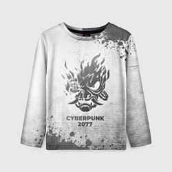 Лонгслив детский Cyberpunk 2077 - white gradient, цвет: 3D-принт