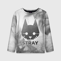Лонгслив детский Stray - white gradient, цвет: 3D-принт