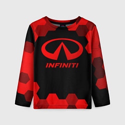 Лонгслив детский Infiniti - red gradient, цвет: 3D-принт