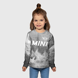 Лонгслив детский Mini - grey gradient посередине, цвет: 3D-принт — фото 2