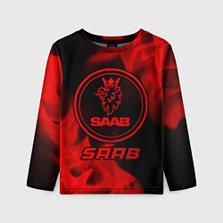 Лонгслив детский Saab - red gradient, цвет: 3D-принт