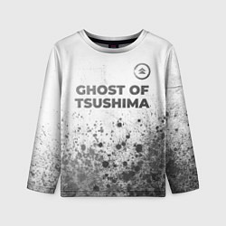 Лонгслив детский Ghost of Tsushima - white gradient посередине, цвет: 3D-принт