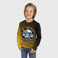 Лонгслив детский Ретро мотоцикл BMW, цвет: 3D-принт — фото 2