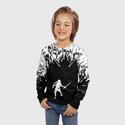 Лонгслив детский И один в поле воин, цвет: 3D-принт — фото 2