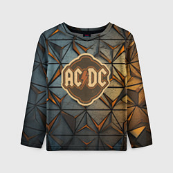 Лонгслив детский ACDC винтажный логотип, цвет: 3D-принт