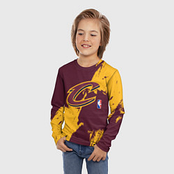 Лонгслив детский Cleveland Cavaliers NBA team, цвет: 3D-принт — фото 2