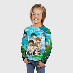 Лонгслив детский Astro в аниме стиле, цвет: 3D-принт — фото 2