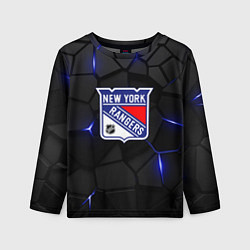 Лонгслив детский Нью Йорк Рейнджерс - НХЛ хоккей, цвет: 3D-принт
