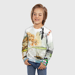 Лонгслив детский China Landscape, цвет: 3D-принт — фото 2