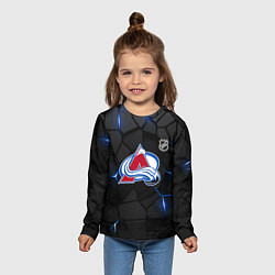 Лонгслив детский Колорадо Эвеланш - плиты с подсветкой, цвет: 3D-принт — фото 2