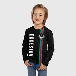 Лонгслив детский Республика - Дагестан, цвет: 3D-принт — фото 2