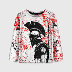 Лонгслив детский Воин Спарты, цвет: 3D-принт