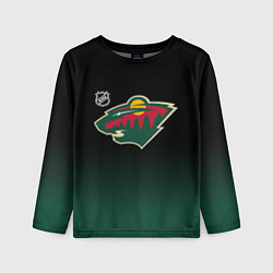 Лонгслив детский Миннесота Уайлд - градиент, цвет: 3D-принт