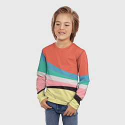 Лонгслив детский Спектр июнь, цвет: 3D-принт — фото 2