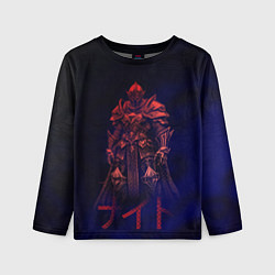 Лонгслив детский Мифический воин в неоновом свете, цвет: 3D-принт
