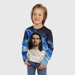 Лонгслив детский Bones глаза закрыты, цвет: 3D-принт — фото 2