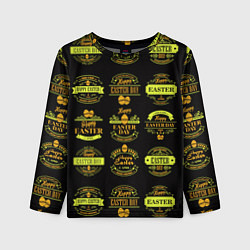 Лонгслив детский Easter holidays, цвет: 3D-принт