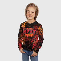 Лонгслив детский Майами Хит - цветовой хаос, цвет: 3D-принт — фото 2