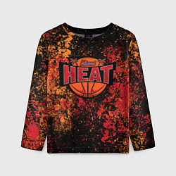 Лонгслив детский Майами Хит - цветовой хаос, цвет: 3D-принт