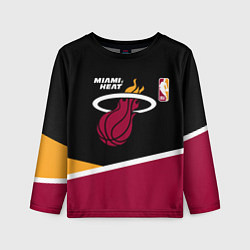 Лонгслив детский Майами Хит - линии, цвет: 3D-принт