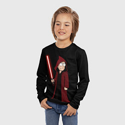 Лонгслив детский Рик - тёмная сторона силы, цвет: 3D-принт — фото 2