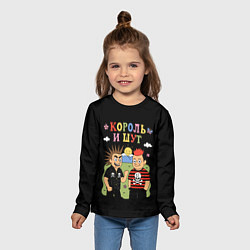 Лонгслив детский Король и Шут, мультяшный стиль, цвет: 3D-принт — фото 2