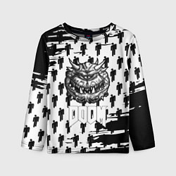 Лонгслив детский Doom паттерн пипл краски, цвет: 3D-принт
