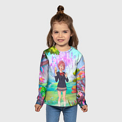 Лонгслив детский Дандадан Сиратори Айра держит мороженое, цвет: 3D-принт — фото 2