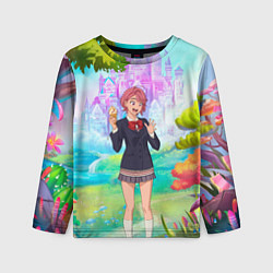 Лонгслив детский Дандадан Сиратори Айра держит мороженое, цвет: 3D-принт