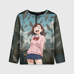 Лонгслив детский Сиратори Айра смеется - Дандадан, цвет: 3D-принт