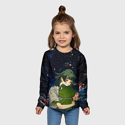 Лонгслив детский МаоМао и Лягушонок Пепе - Монолог Фармацевта, цвет: 3D-принт — фото 2