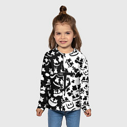 Лонгслив детский Doom x Marshmello pattern, цвет: 3D-принт — фото 2