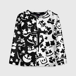 Детский лонгслив Doom x Marshmello pattern
