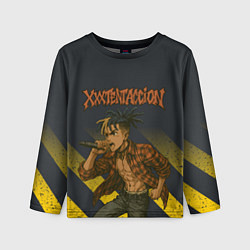 Лонгслив детский XXXTentacion с микрофоном в аниме стиле, цвет: 3D-принт