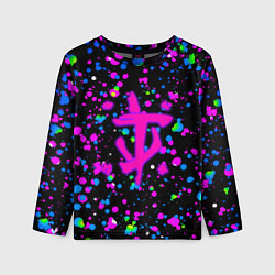 Лонгслив детский Doom цветные краски, цвет: 3D-принт