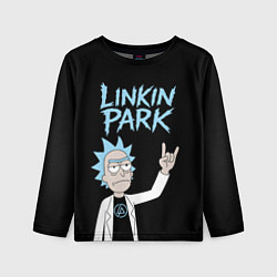 Лонгслив детский Linkin Park и Рик рокер двухсторонняя, цвет: 3D-принт