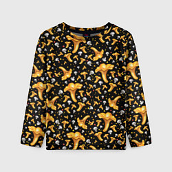 Лонгслив детский Грибной дождик, цвет: 3D-принт