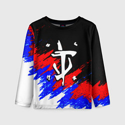 Лонгслив детский Doom триколор краски, цвет: 3D-принт
